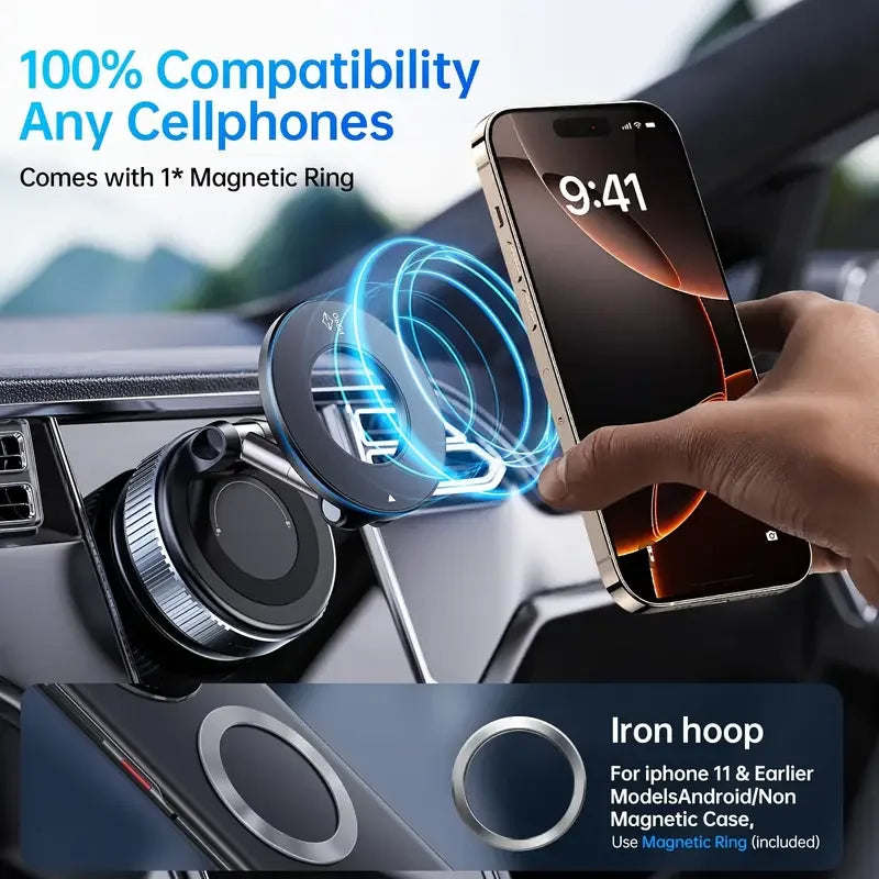 Everloom GripMate DashLock – Magnetic Car Phone Holder for Dashboard & Windshield