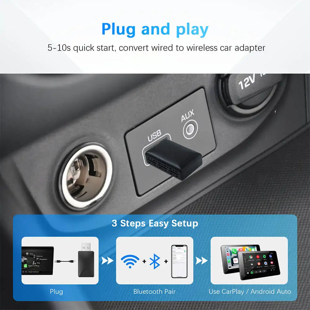 Everloom DriveSync 2-in-1 CarPlay & Android Auto Adapter
